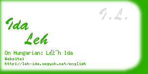 ida leh business card